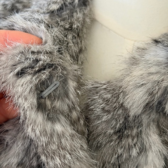 Bagatelle 100% Genuine Rabbit Fur Size S Winter Grey - Picture 9 of 16